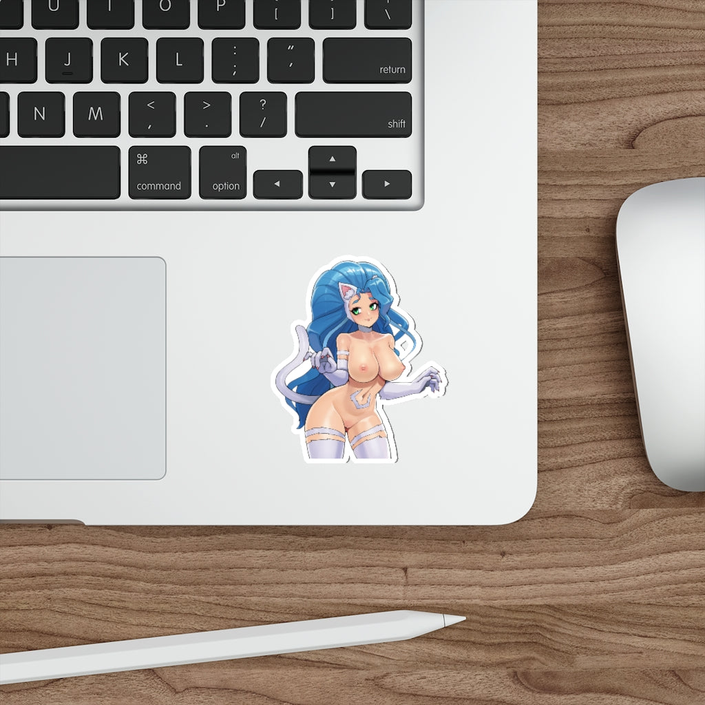 Topless Felicia Darkstalkers Waterproof Sticker - Ecchi Vinyl Decal