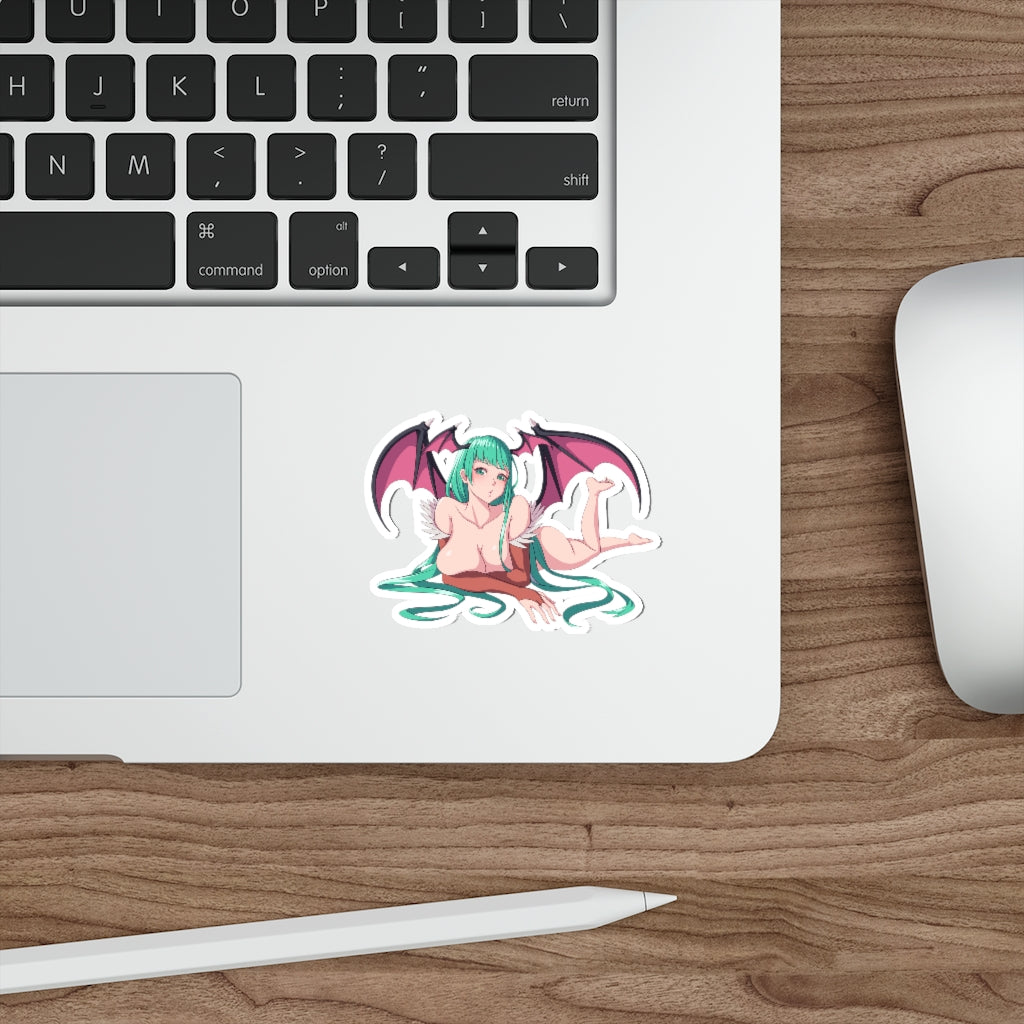 Nude Thick Morrigan Aensland Darkstalkers Waterproof Sticker - Ecchi Vinyl Decal