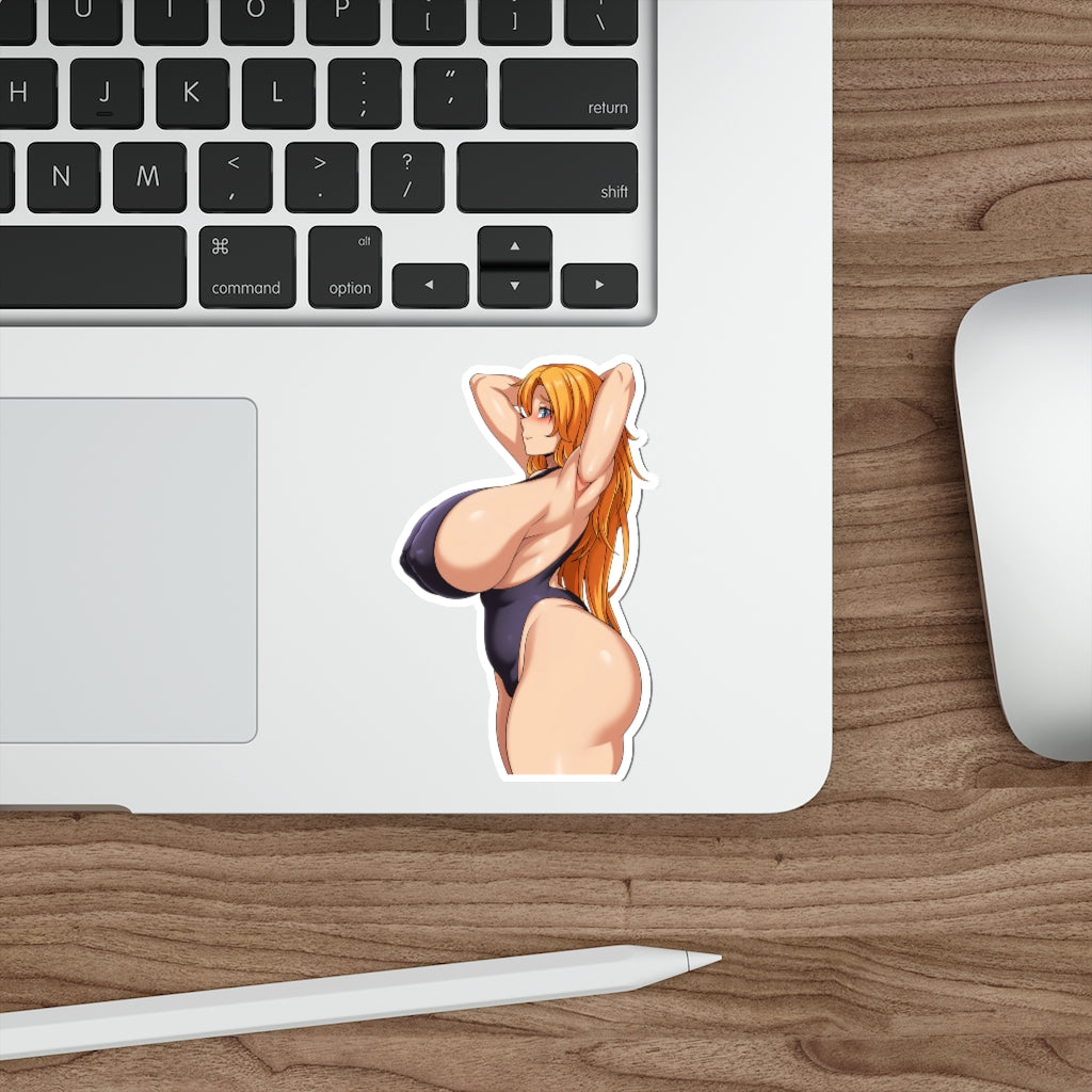 Matsumoto Rangiku Bleach Huge Tits Swimwear Waterproof Sticker - Ecchi Vinyl Decal