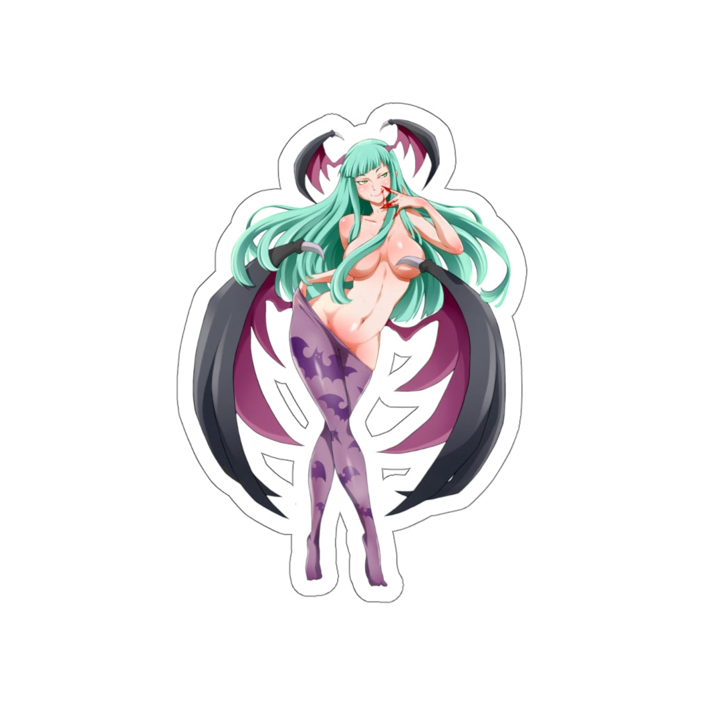 Sexy Succubus Morrigan Waterproof Sticker - Darkstalkers Ecchi Vinyl Car Decal