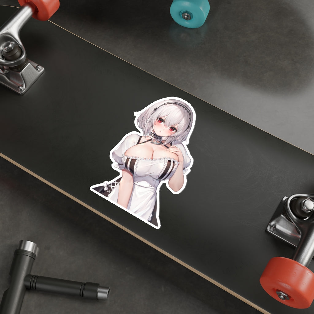 Azur Lane Waterproof Sticker - Big Boobs Maid Sirius Ecchi Vinyl Decal