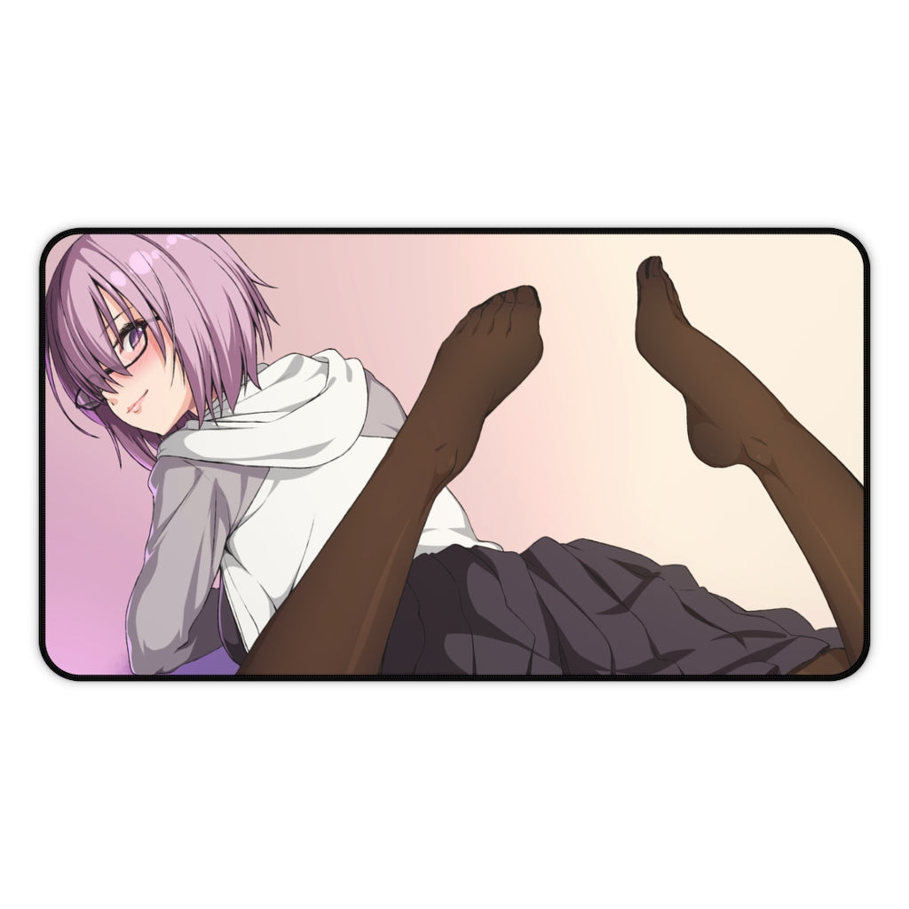 Fate Grand Order Mash Kyrielight Sexy School Girl Uniform Desk Mat - Non Slip Mousepad