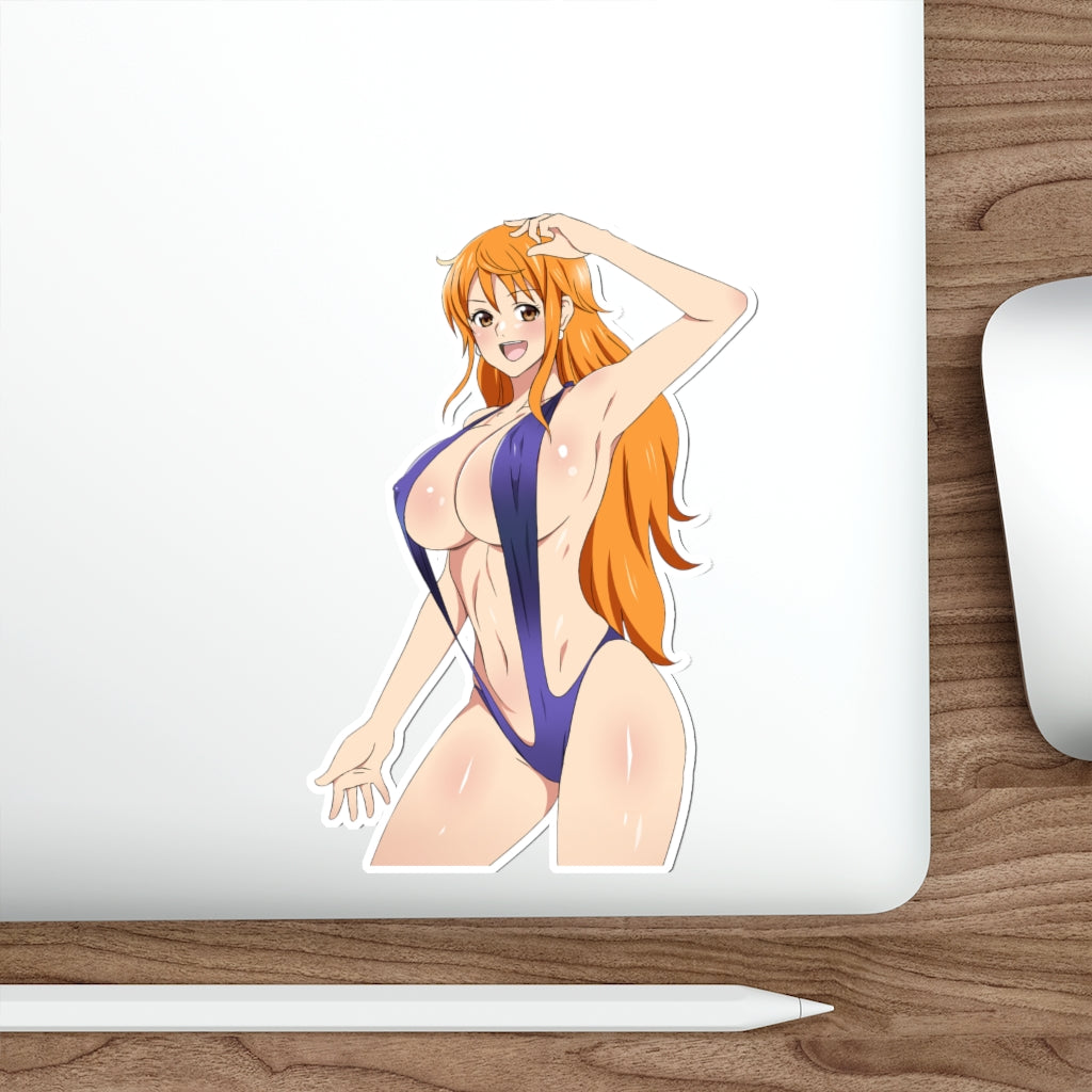 One Piece Anime Waterproof Sticker Nami Sexy Bikini Vinyl Decal