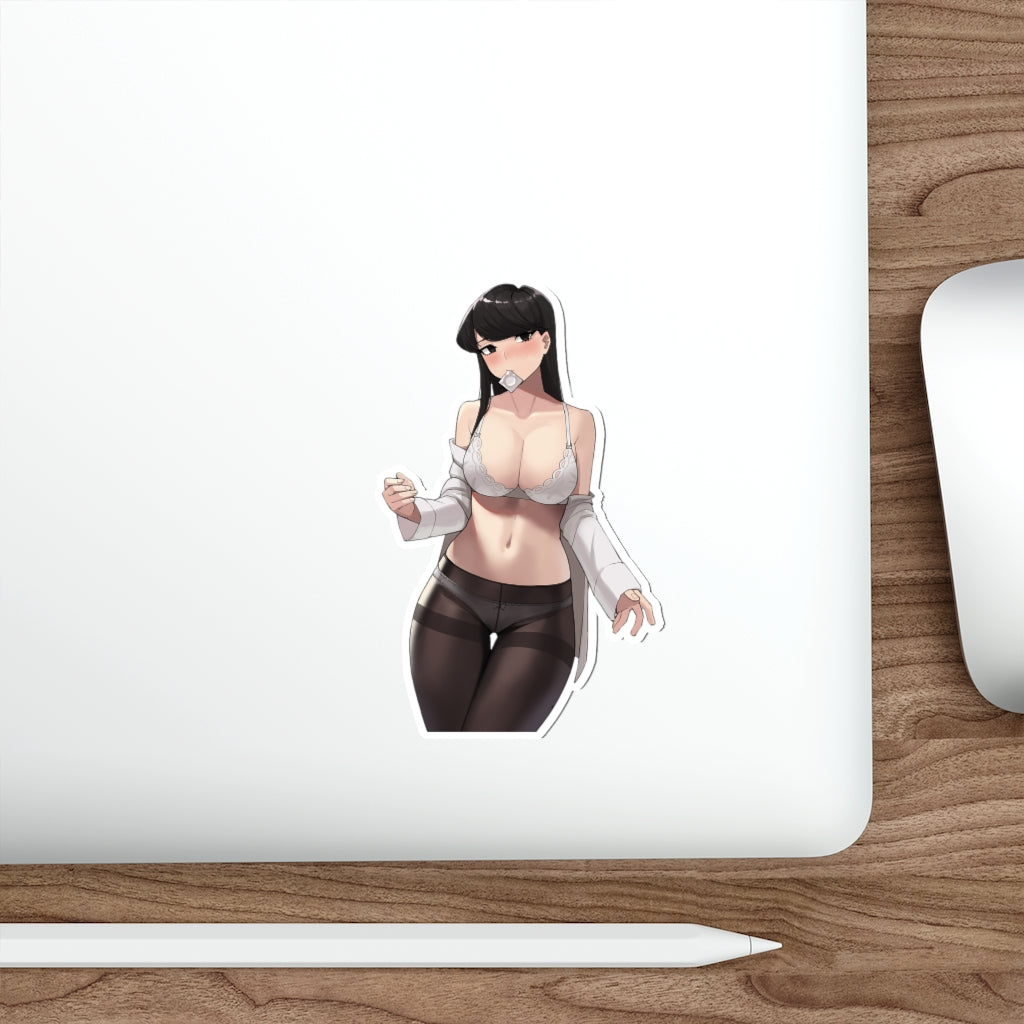 Thick Boobs Komi Shouko Waterproof Sticker - Ecchi Vinyl Decal