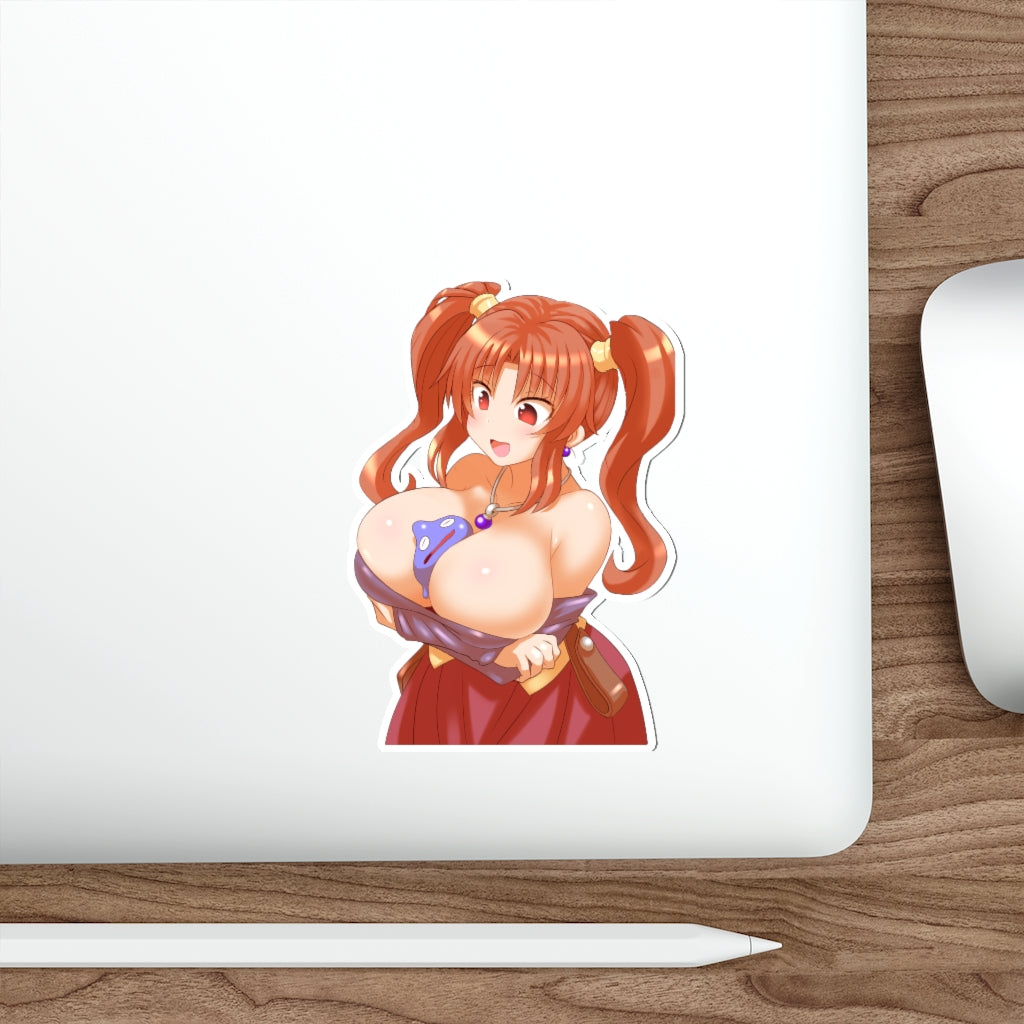 Busty Jessica Albert Dragon Quest Waterproof Sticker - Ecchi Vinyl Decal