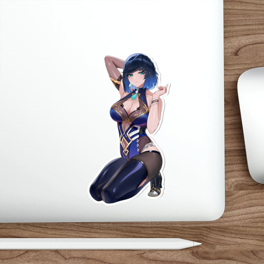 Hot Yelan Genshin Impact Waterproof Sticker - Ecchi Vinyl Decal