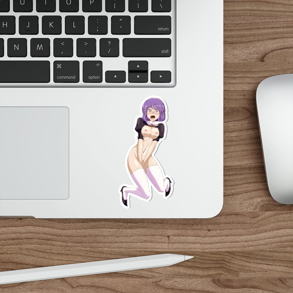 Agent Aika Nude Black Delmo Leader Waterproof Sticker -  Ecchi Vinyl Decal