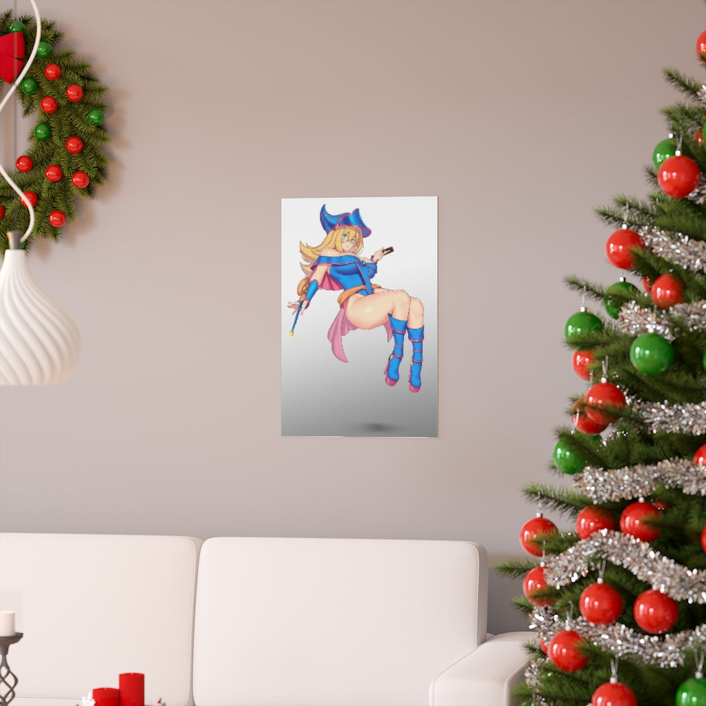 Thicc Dark Magician Girl YuGiOh Ecchi Poster - Lewd Premium Matte Vertical Poster - Adult Wall Art