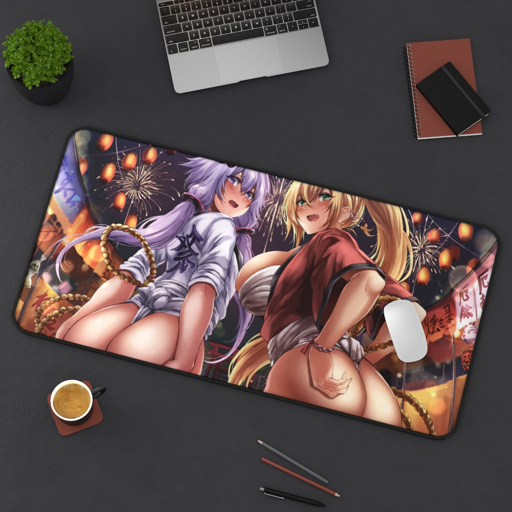 Yuzuki Yukari and Tsurumaki Maki Voiceroid Sexy Butts Mousepad - Gaming Playmat