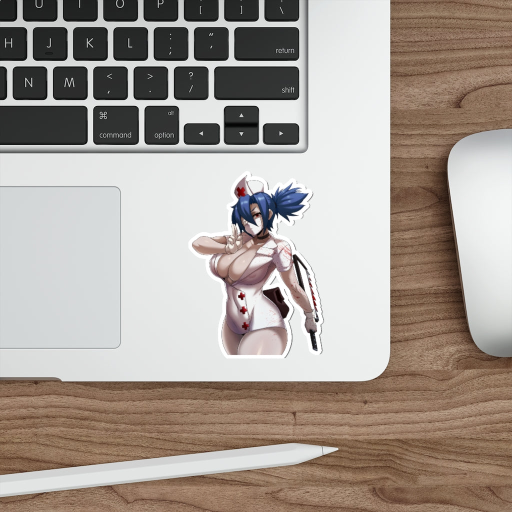 Nurse Valentine Skullgirls Waterproof Sticker - Ecchi Vinyl Decal