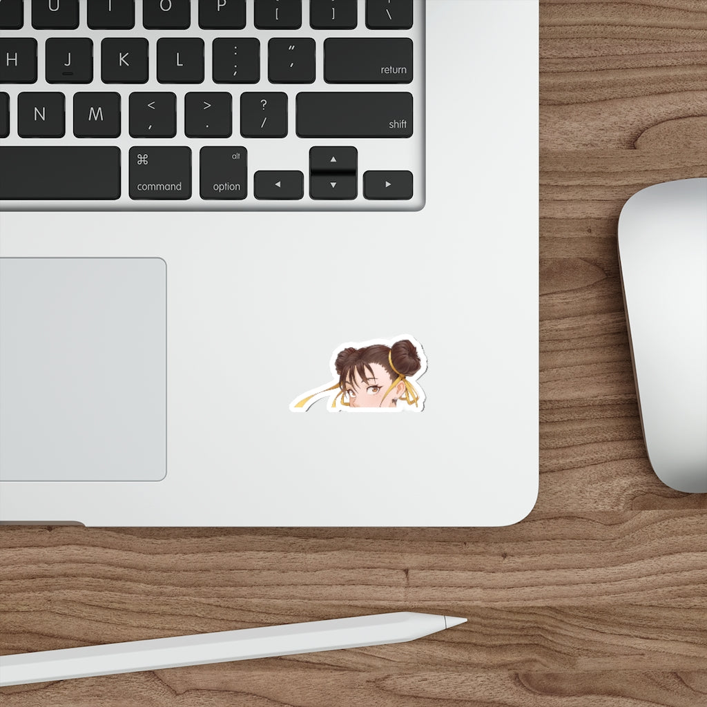 Chun Li Peeker Sticker - Anime Peeker Car Decal