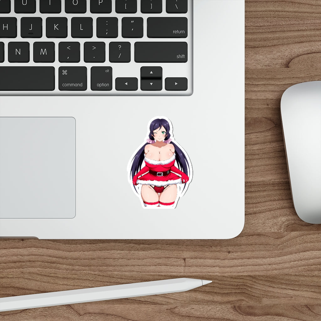 Sexy Christmas Panties Toujou Nozomi Love Live Waterproof Sticker - Ecchi Vinyl Decal