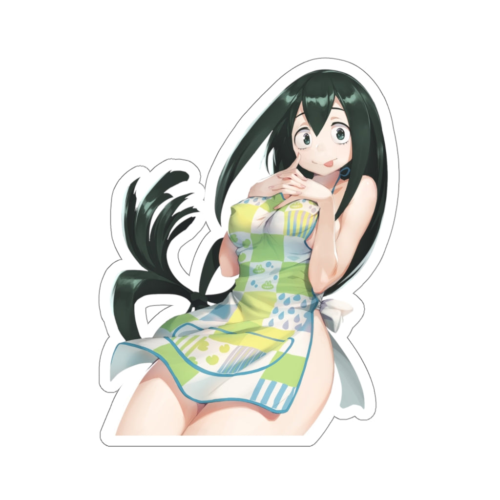 Tsuyu Asui Sexy Apron Waterproof Sticker - Ecchi Anime Froppy My Hero Academia Vinyl Car Decal