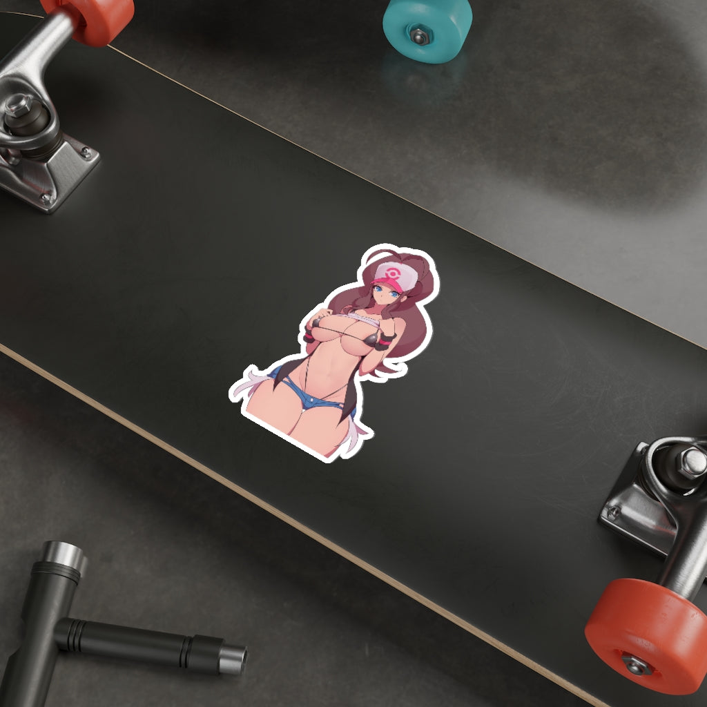 Big Boobs Hilda Pokemon Waterproof Sticker - Ecchi Vinyl Decal