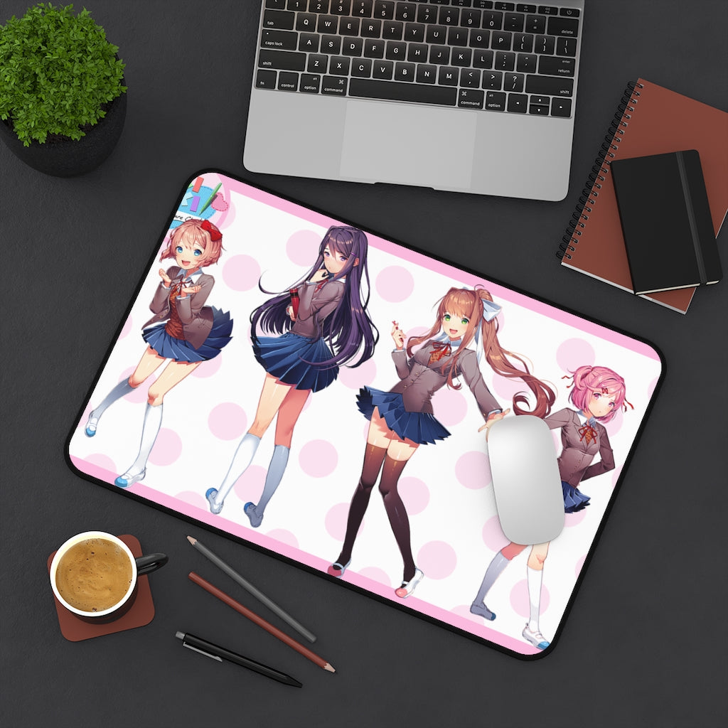 Doki Doki Literature Club Mousepad - Large Ecchi Desk Mat - Mouse Pad - Kawaii Playmat