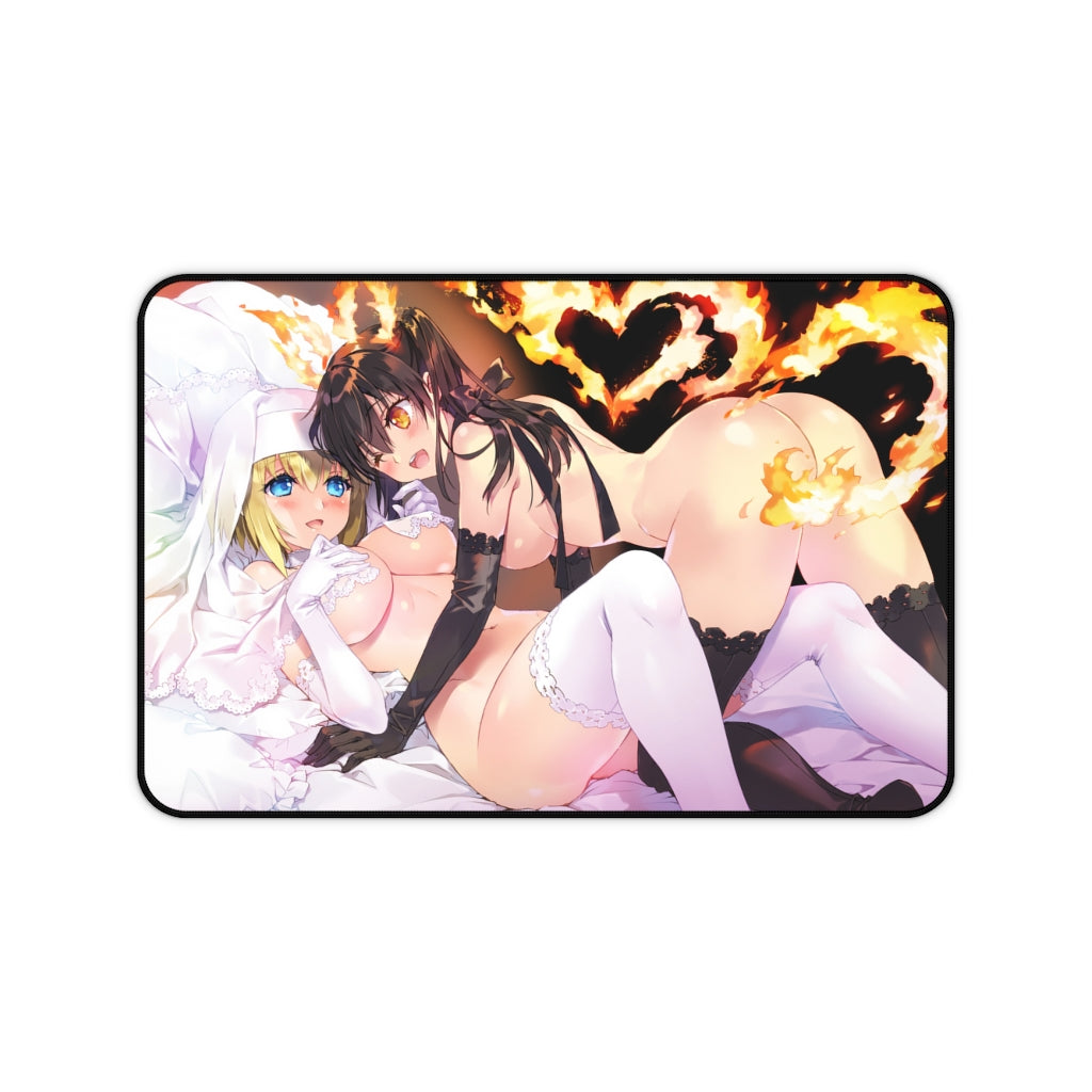 Fire Force Nude Tamaki Kotatsu and Iris Mousepad - Gaming Playmat