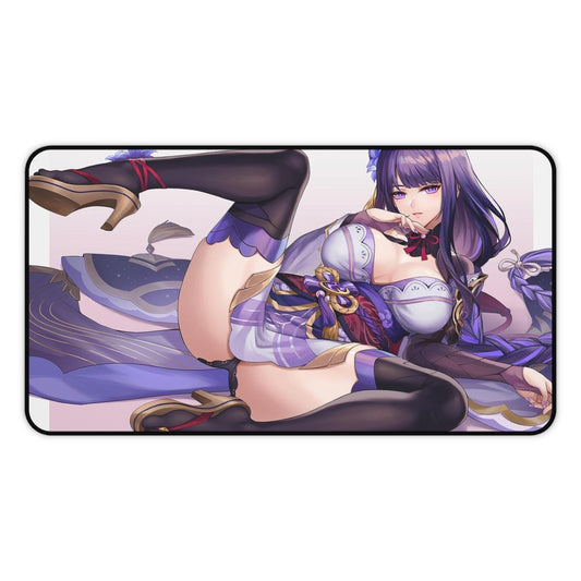 Genshin Impact Mousepad - Ecchi Raiden Shogun Large Desk Mat - Mouse Pad - MTG Playmat