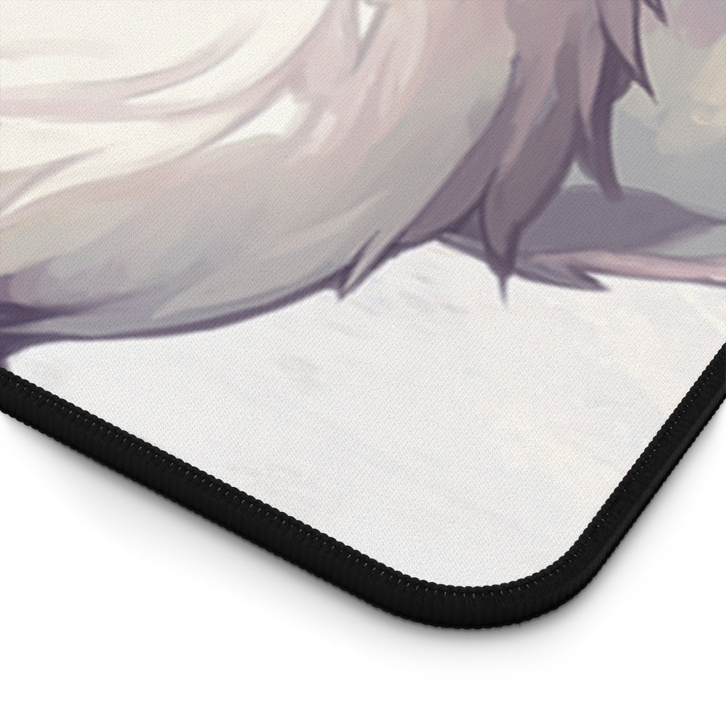 Kitsune Ahri Sexy Mousepad - League of Legends Desk Mat - LoL Ecchi Playmat