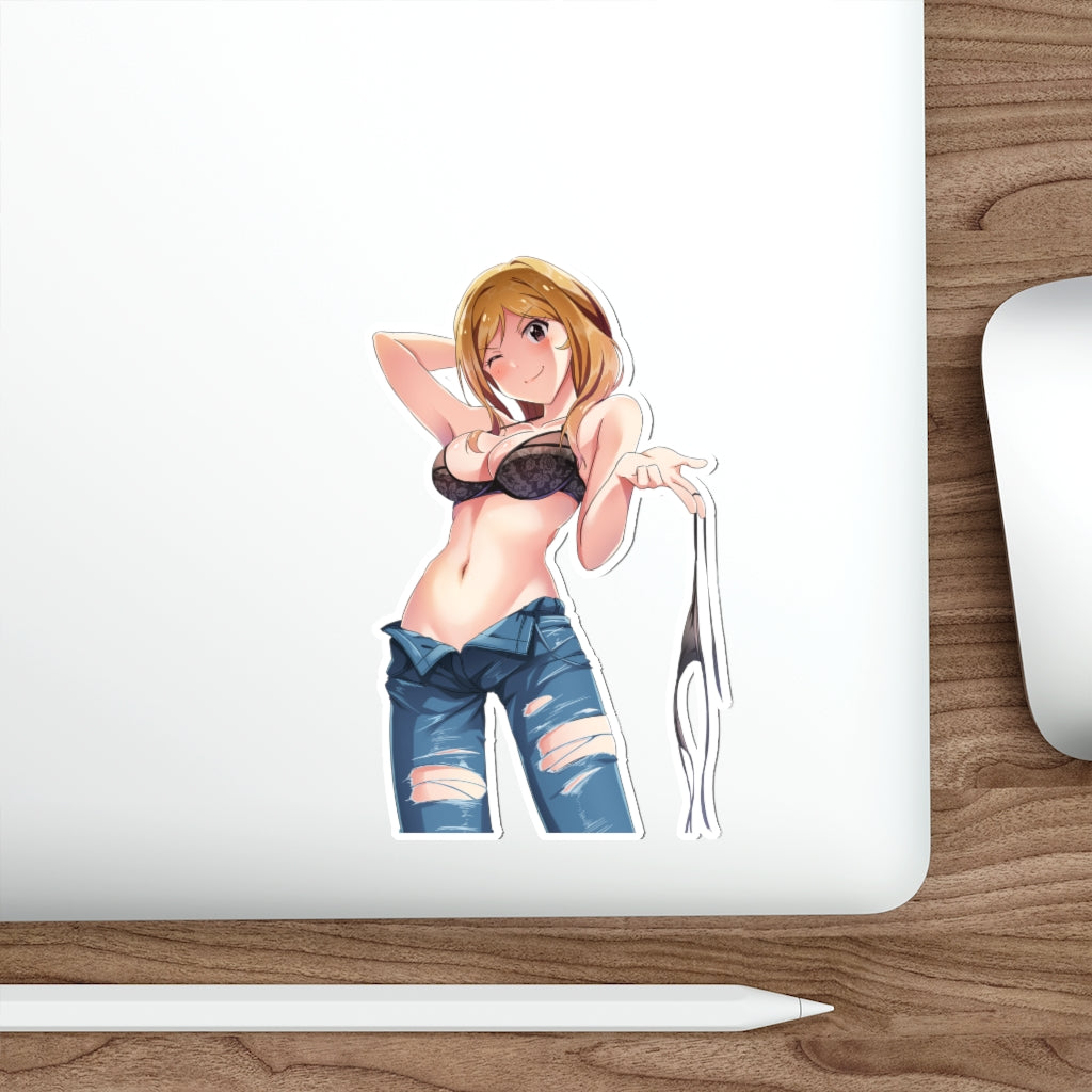 Sexy Lingerie Bra Momose Rio Idolmaster Waterproof Sticker - Ecchi Vinyl Decal