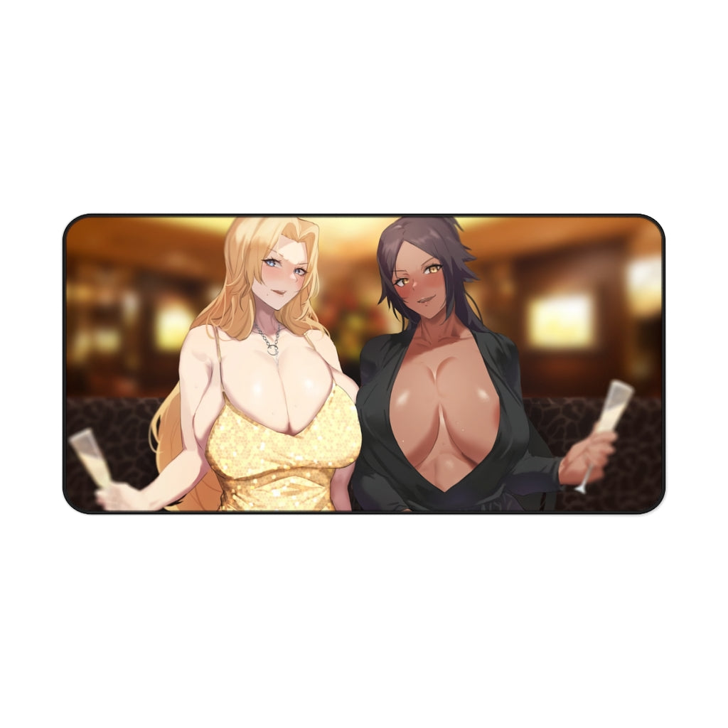 Yoruichi and Rangiku Bleach Anime Busty Waifus Mousepad - Gaming Playmat