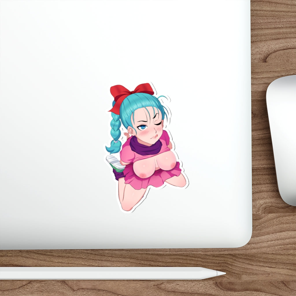 Dragon Ball Waterproof Sticker - Bulma Topless Ecchi Vinyl Anime Car Decal