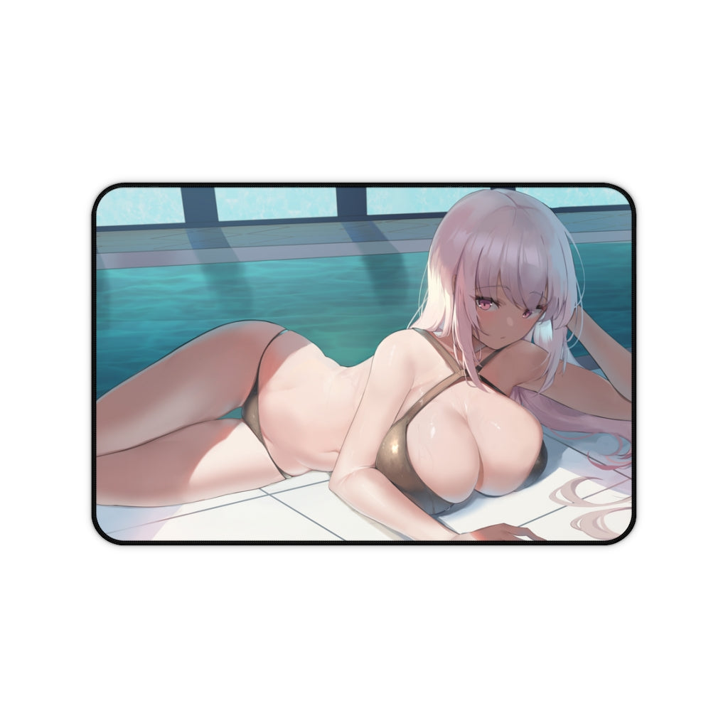 Hololive Ecchi Mousepad - Big Boobs Mori Calliope Large Desk Mat - Playmat