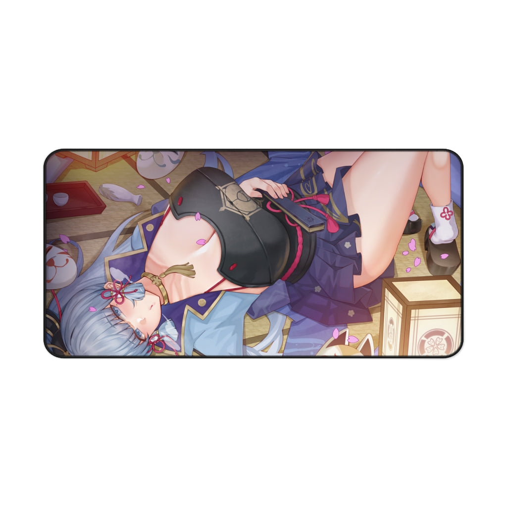 Genshin Impact Sexy Mousepad - Hot Ayaka Gaming Desk Mat - Ecchi Playmat