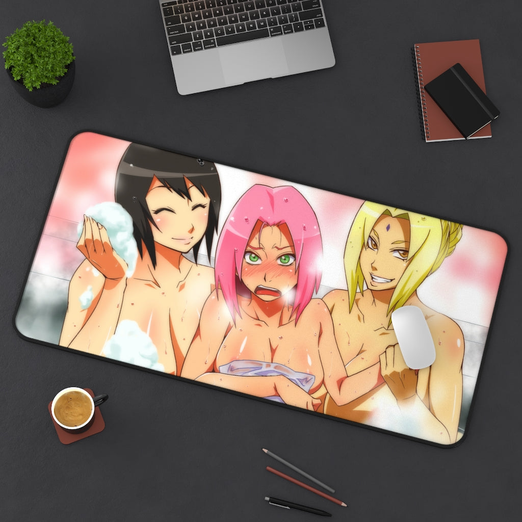 Sakura Tsunade and Shizune Naruto Onsen Mousepad - Gaming Playmat