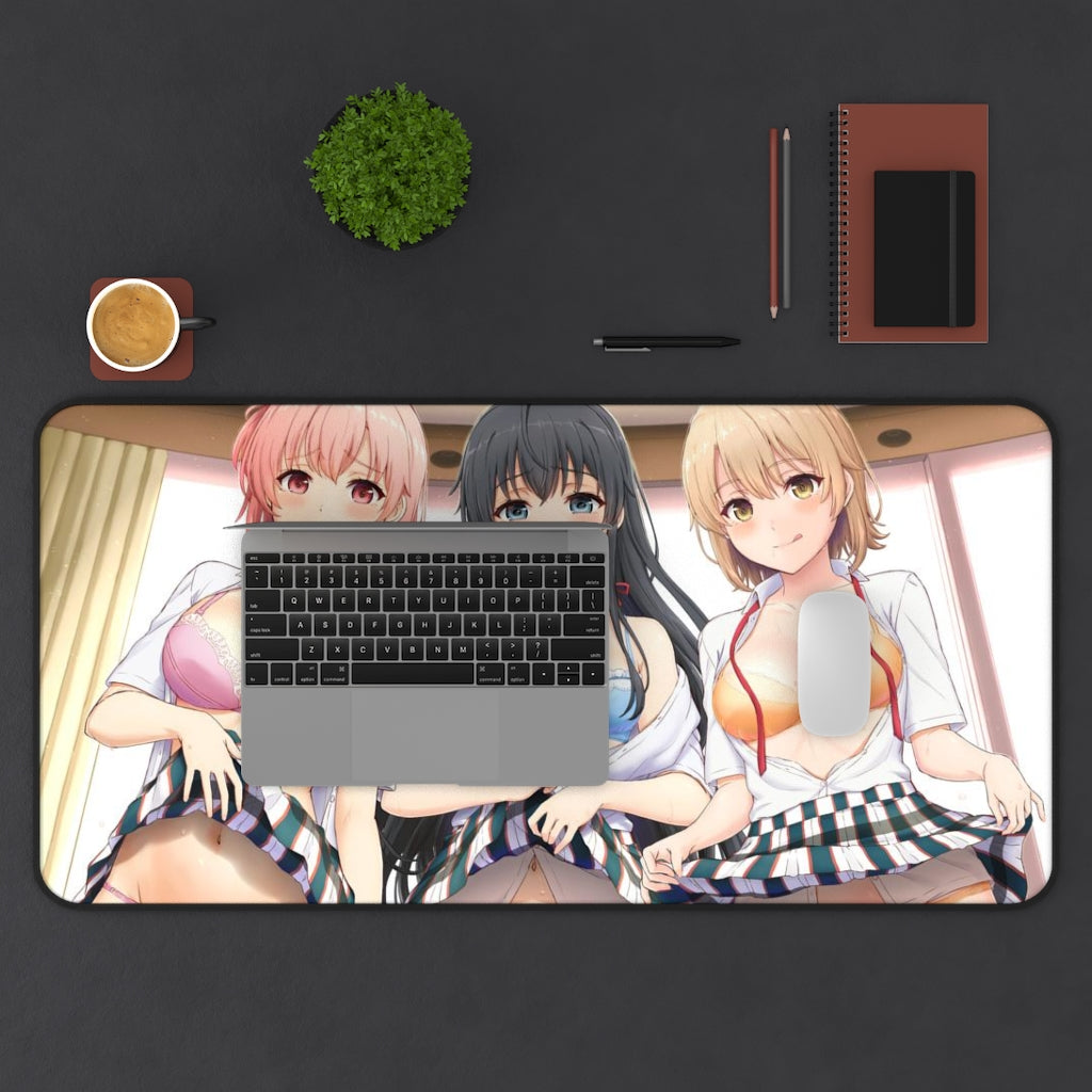 My Teen Romantic Comedy is Wrong as I Expected Panties Waifus Hamachi OreGairu  Desk Mat - Sexy Anime Girls Mousepad - Gaming Playmat