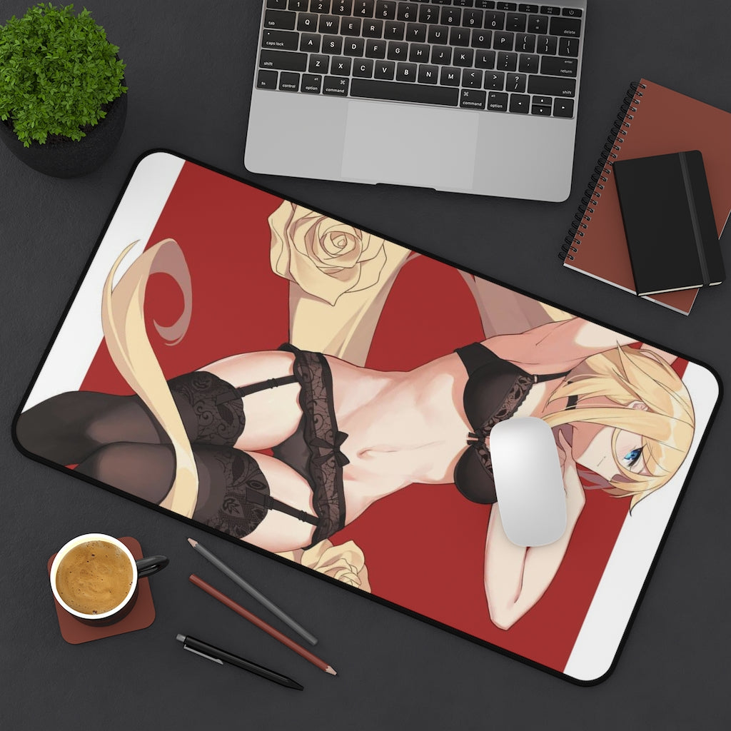 Guilty Gear Sexy Mousepad - Lingerie Millia Gaming Desk Mat - Ecchi Playmat