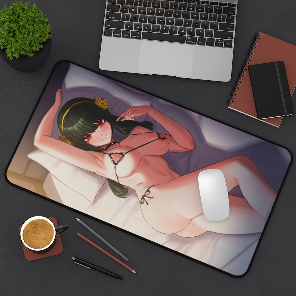 Spy x Family Yor Forger Sexy See Through Lingerie - Non Slip Mousepad - Sexy Girl Playmat