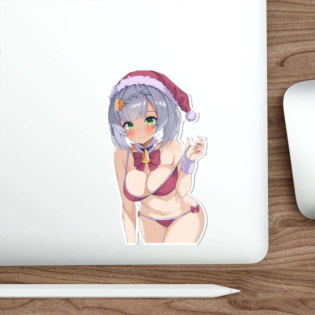 Genshin Impact Christmas Waterproof Sticker - Sexy Santa Noelle Ecchi Vinyl Car Decal