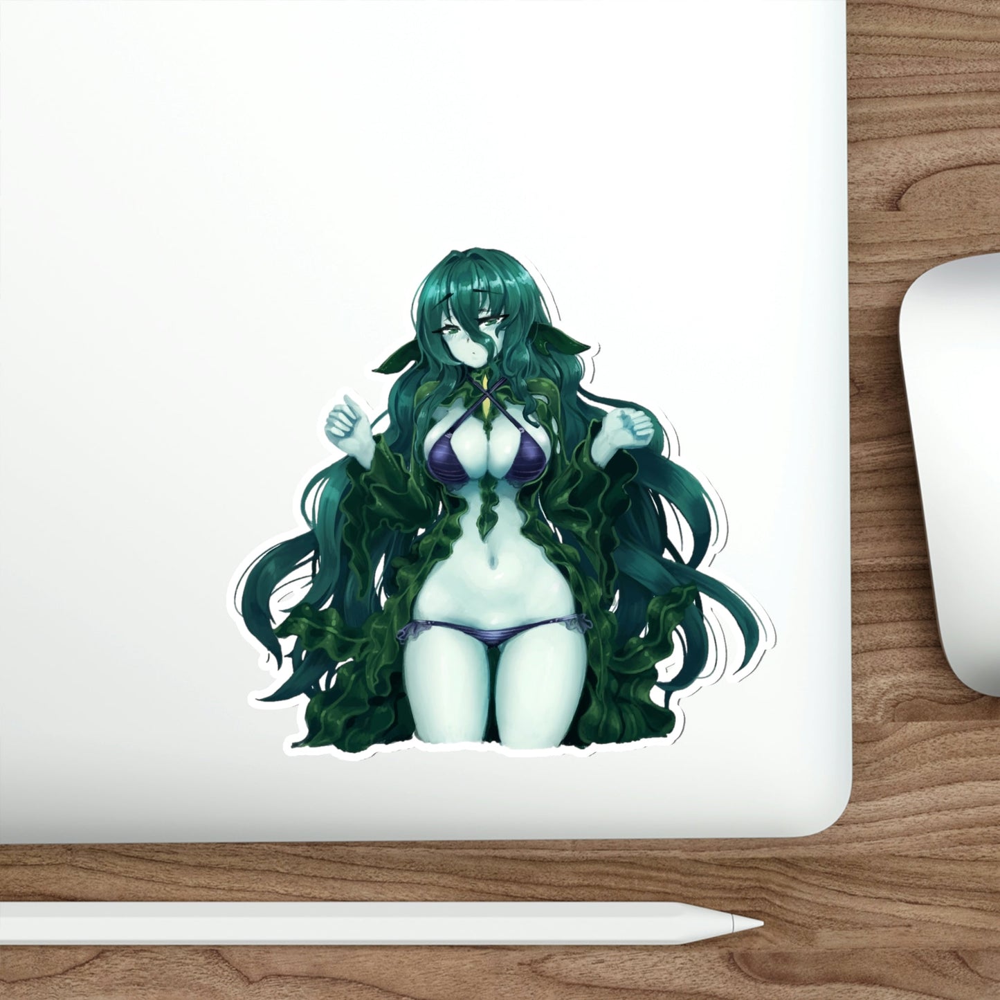 Sexy Flow Kelp Monster Girl Encyclopedia Waterproof Sticker - Weatherproof Vinyl Car Decal