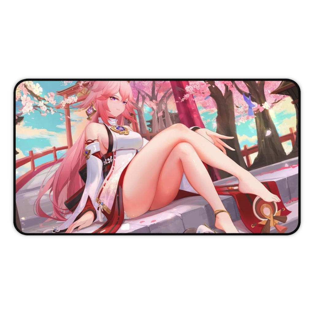 Genshin Impact Sexy Mousepad - Yae Ecchi Desk Mat - Gaming Playmat