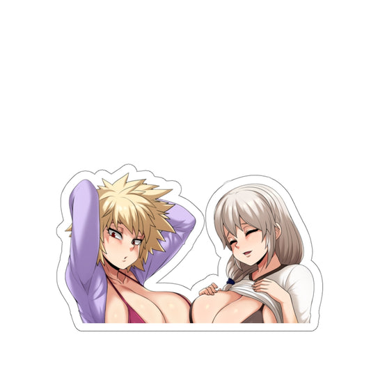 My Hero Academia MILFs Boobs Peeker Sticker - Car Window Sticker Peeker - Ecchi Vinyl Car Decal