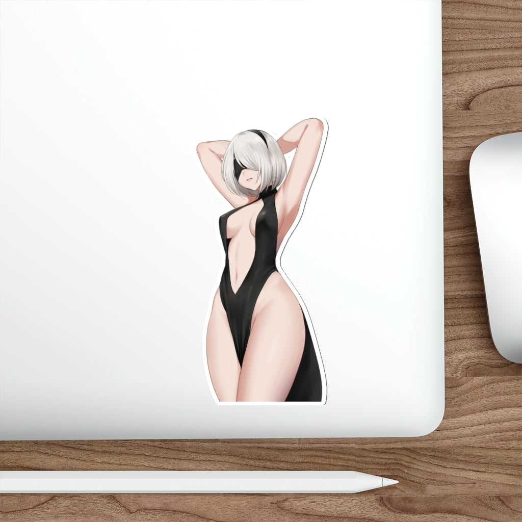 2B Cocktail Dress Waterproof Sticker - Nier Automata Ecchi Vinyl Car Decal