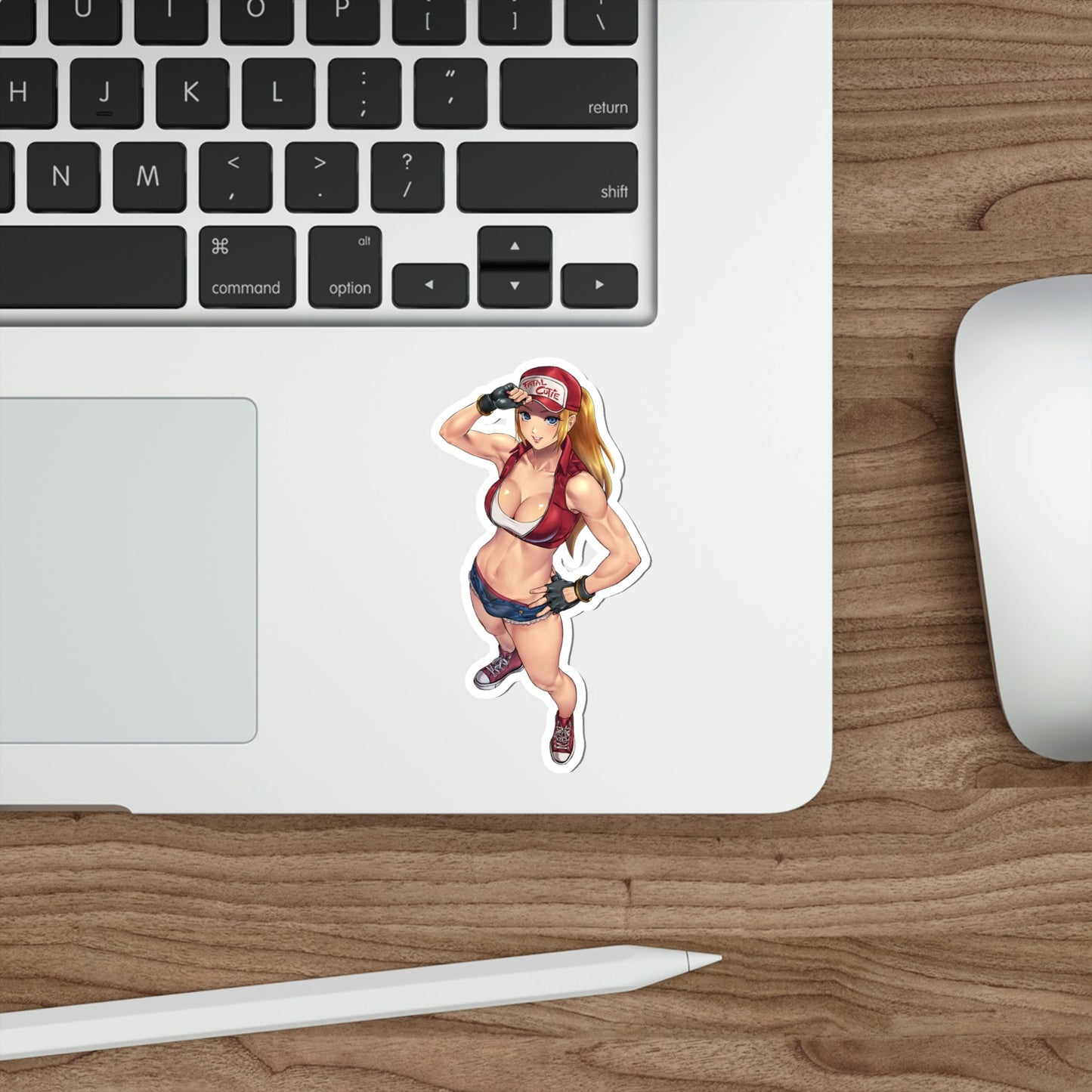 Female Terry Bogard Sexy Waifu King of Fighters Waterproof Sticker - Weatherproof Vinyl Car Decal