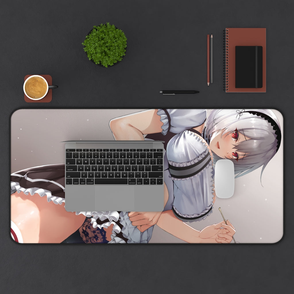 Sirius Flashing Panties Mousepad - Azur Lane Gaming Large Desk Mat - Ecchi Mouse Pad - MTG Playmat