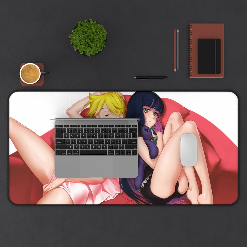 Panty and Stocking with Garterbelt Sexy Waifus Desk Mat - Non Slip Mousepad