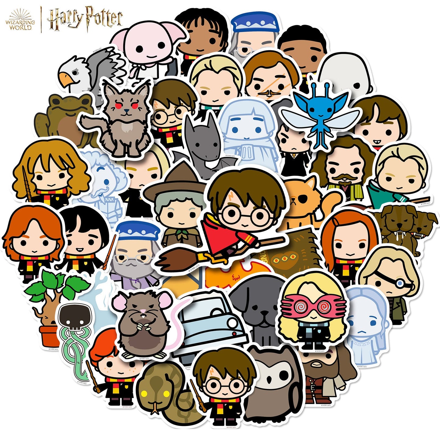 50pcs Harry potter cute stickers | Hogwarts Legacy stickers | The Wizarding world harry potter stickers