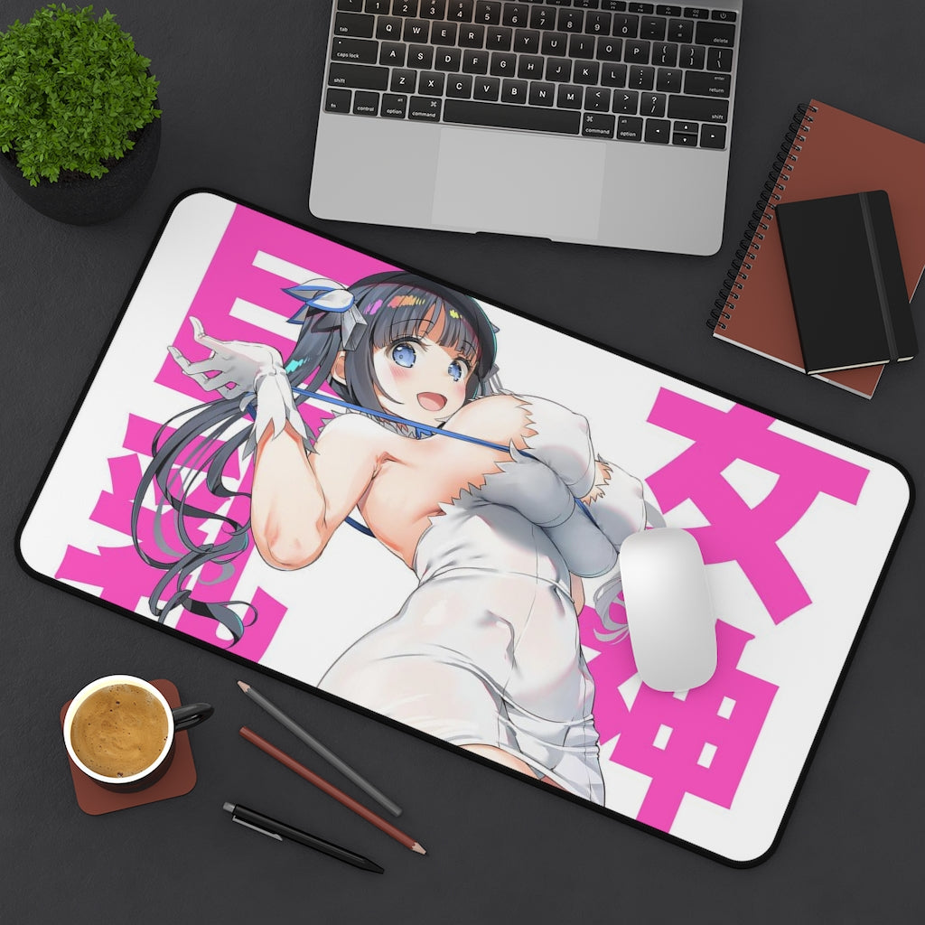 Danmachi Sexy Mousepad - Big Tits Hestia Anime Desk Mat - Ecchi Playmat - Is It Wrong To Try To Pick Up Girls In A Dungeon