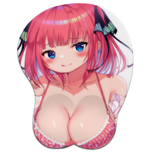 3D Boobs Mousepad - Nino Nakano The Quintessential Quintuplets Oppai Tits Mouse Pad