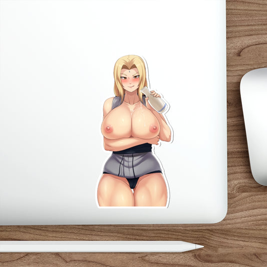 Big Boobs Tsunade Waterproof Sticker - Ecchi Vinyl Decal