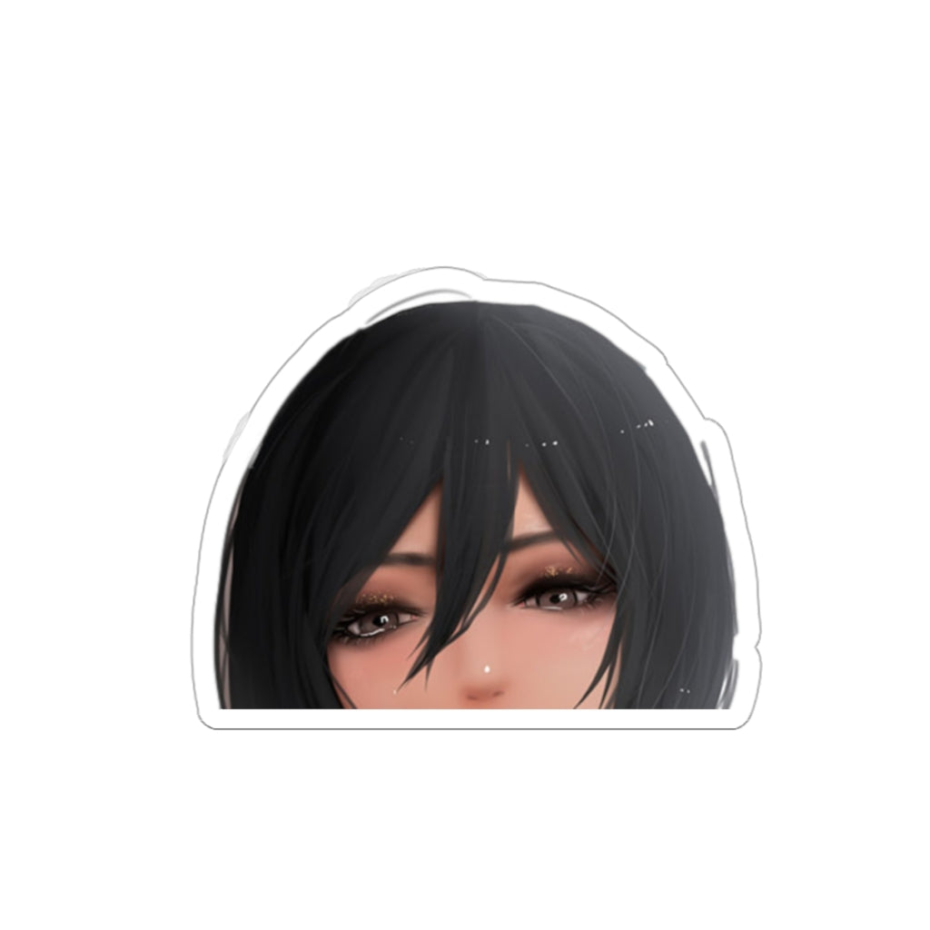 Mikasa Peeker AOT SNK Sticker - Anime Peeker Car Decal