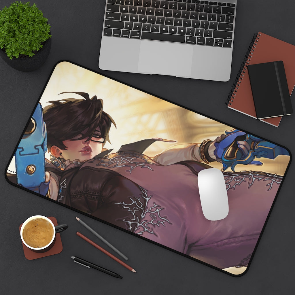 Gun Blazing Bayonetta Mousepad - Large Gaming Desk Mat - Ecchi Mouse Pad - MTG Playmat