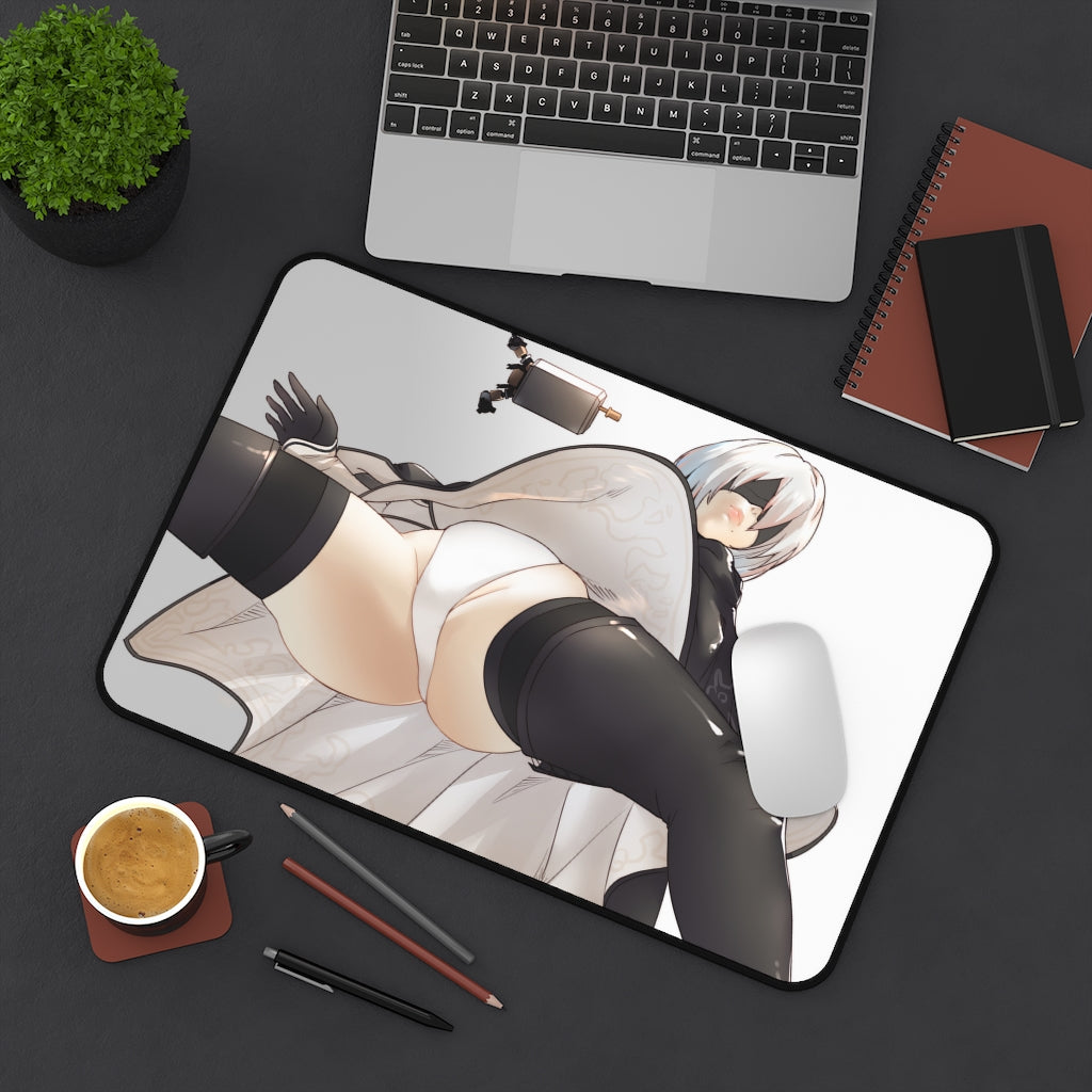 Nier Automata Sexy Mousepad - 2B Panties Desk Mat - Ecchi Gaming Playmat