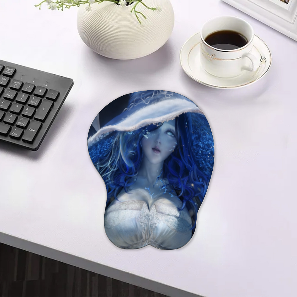 Custom Oppai Mousepad with Wrist Support Silicone Mouse Pad