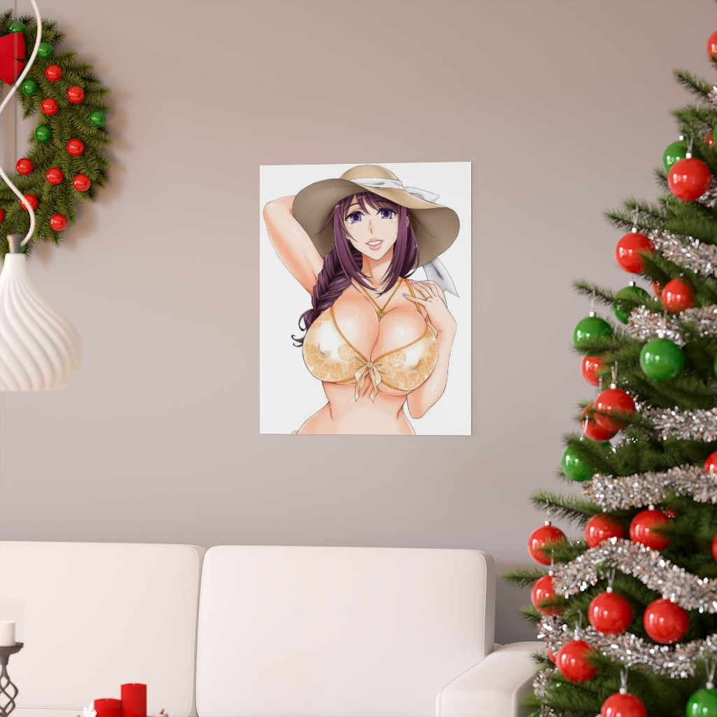 Ryuuzouji Sanae Sexy Bikini Walkure Romanze Poster - Lewd Premium Matte Vertical Poster - Adult Wall Art