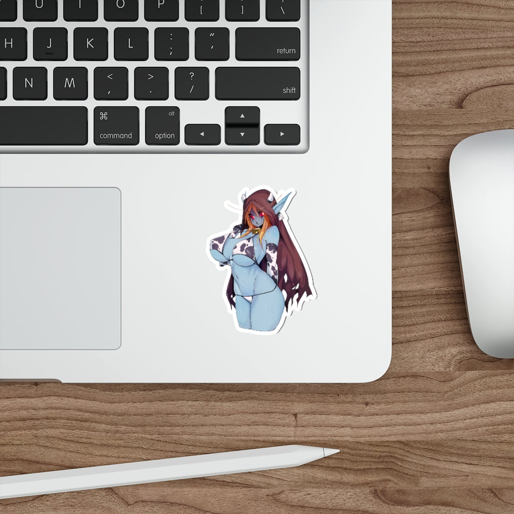 Sexy Cow Girl Sylvanas Windrunner Warcraft Waterproof Sticker - Ecchi Vinyl Decal