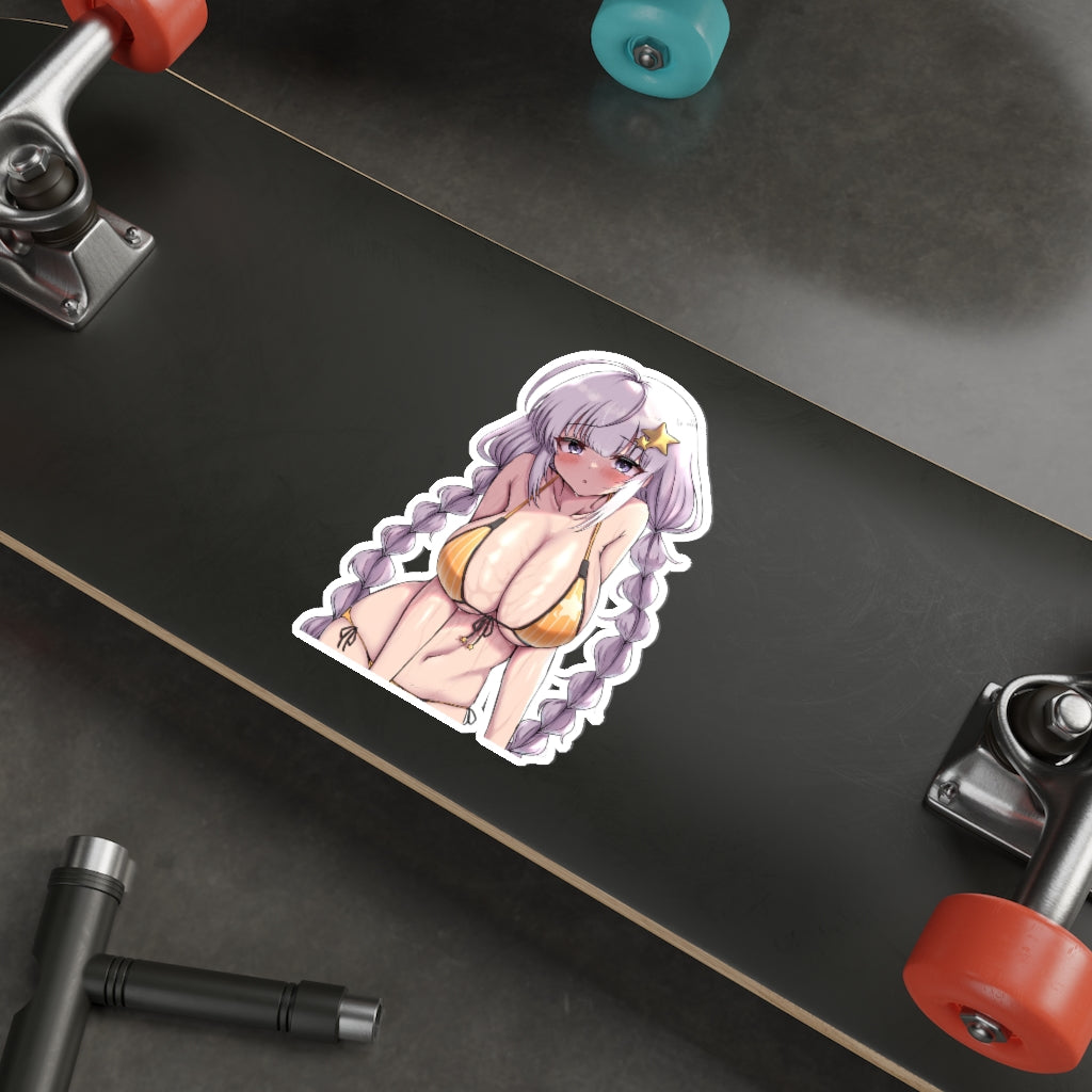 Huge Bikini Boobs Kizuna Akari Vocaloid Voiceroid Waterproof Sticker - Ecchi Vinyl Decal